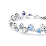 Constella bracelet, Mixed cuts, Blue, Rhodium plated — article 5722479