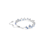 Constella bracelet, Mixed cuts, Blue, Rhodium plated — article 5722479