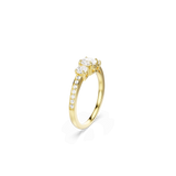 Stilla Attract ring, Round cut, White, 18K gold finish — article 5723295