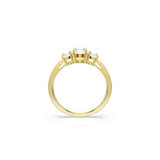Stilla Attract ring, Round cut, White, 18K gold finish — article 5723295