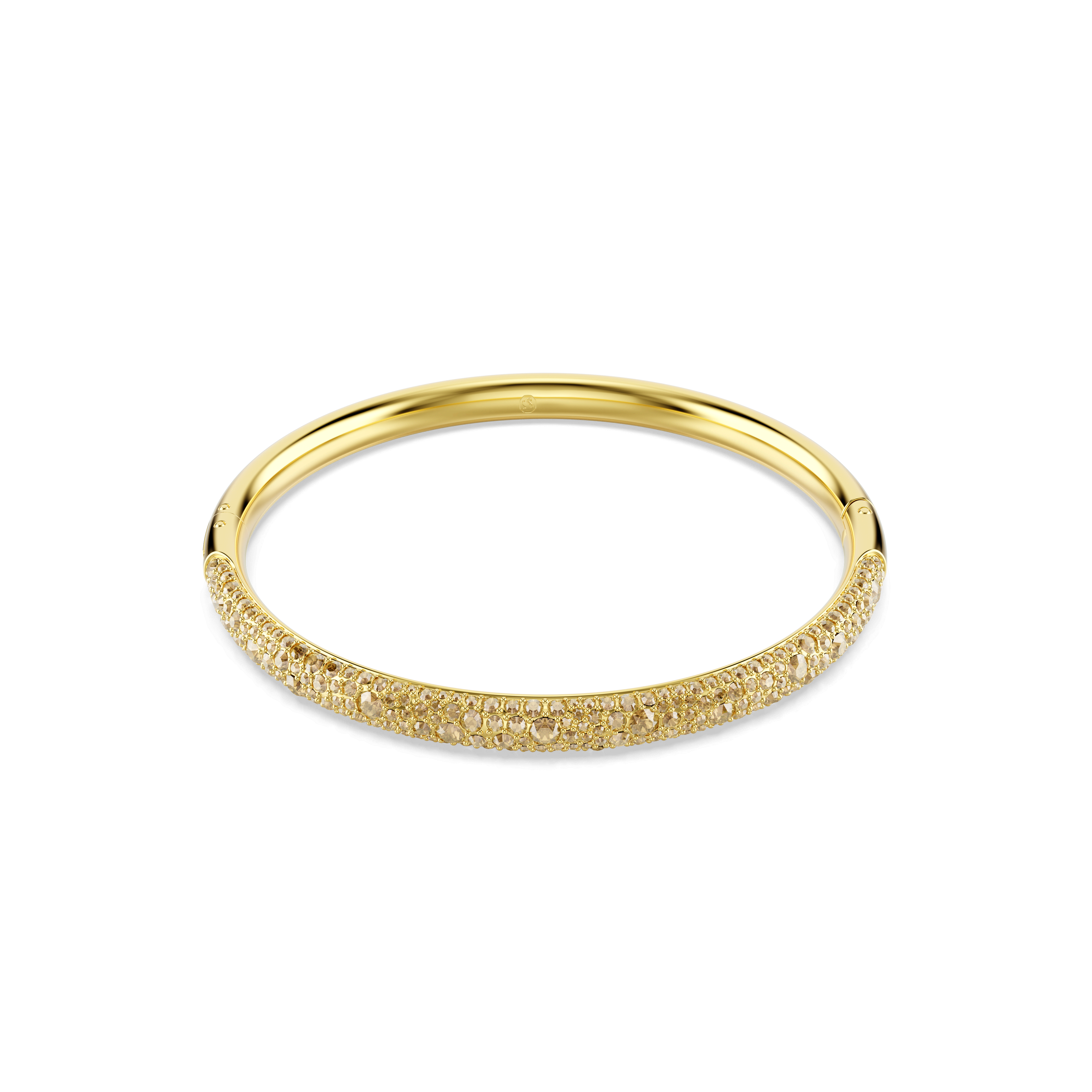 Swarovski Sublima bangle, Snow pavé, Gold tone, 18K gold finish — article 5723337