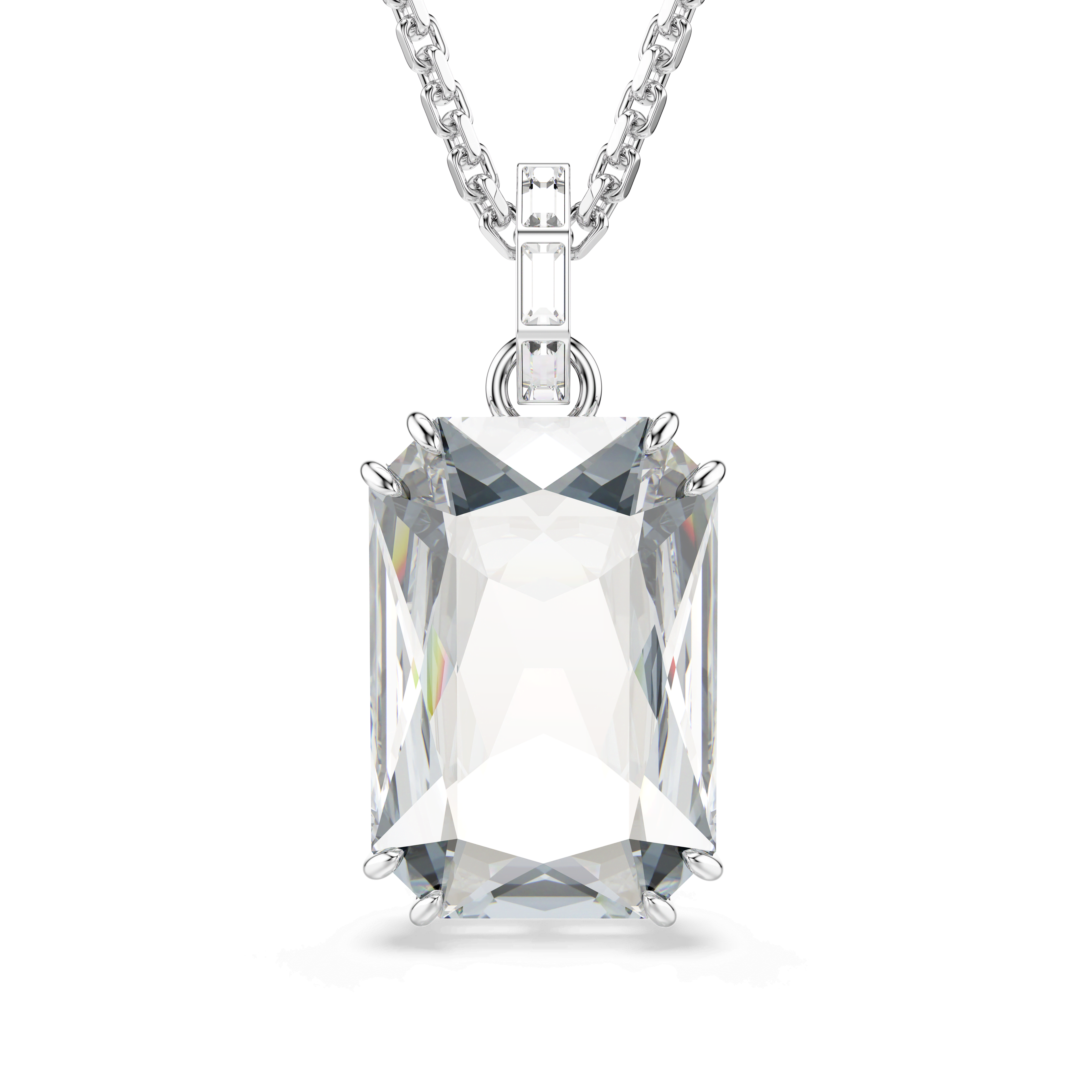Swarovski Millenia pendant, Octagon cut, White, Rhodium plated — article 5725768