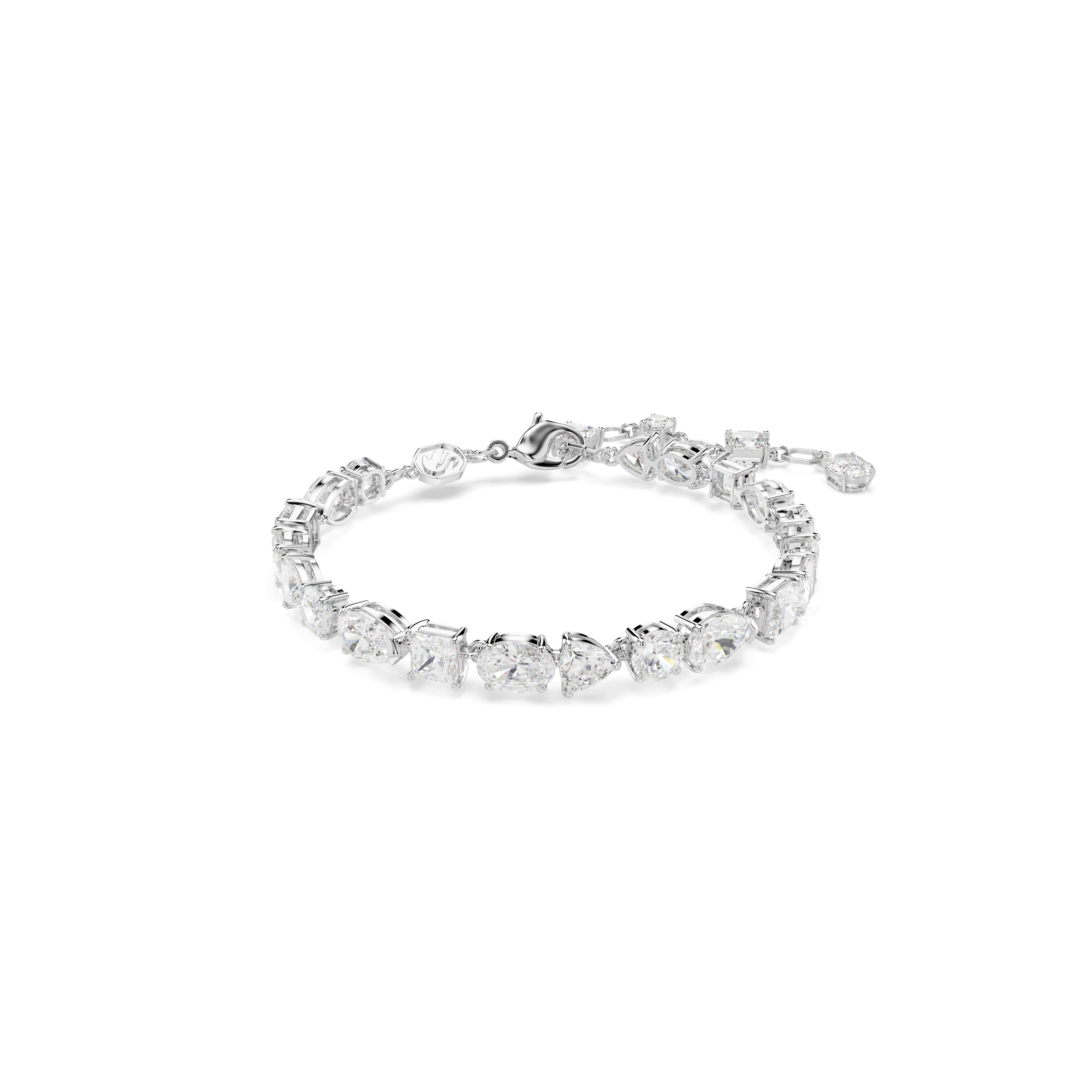 Swarovski Mesmera bracelet, Mixed cuts, White, Rhodium plated — article 5731959