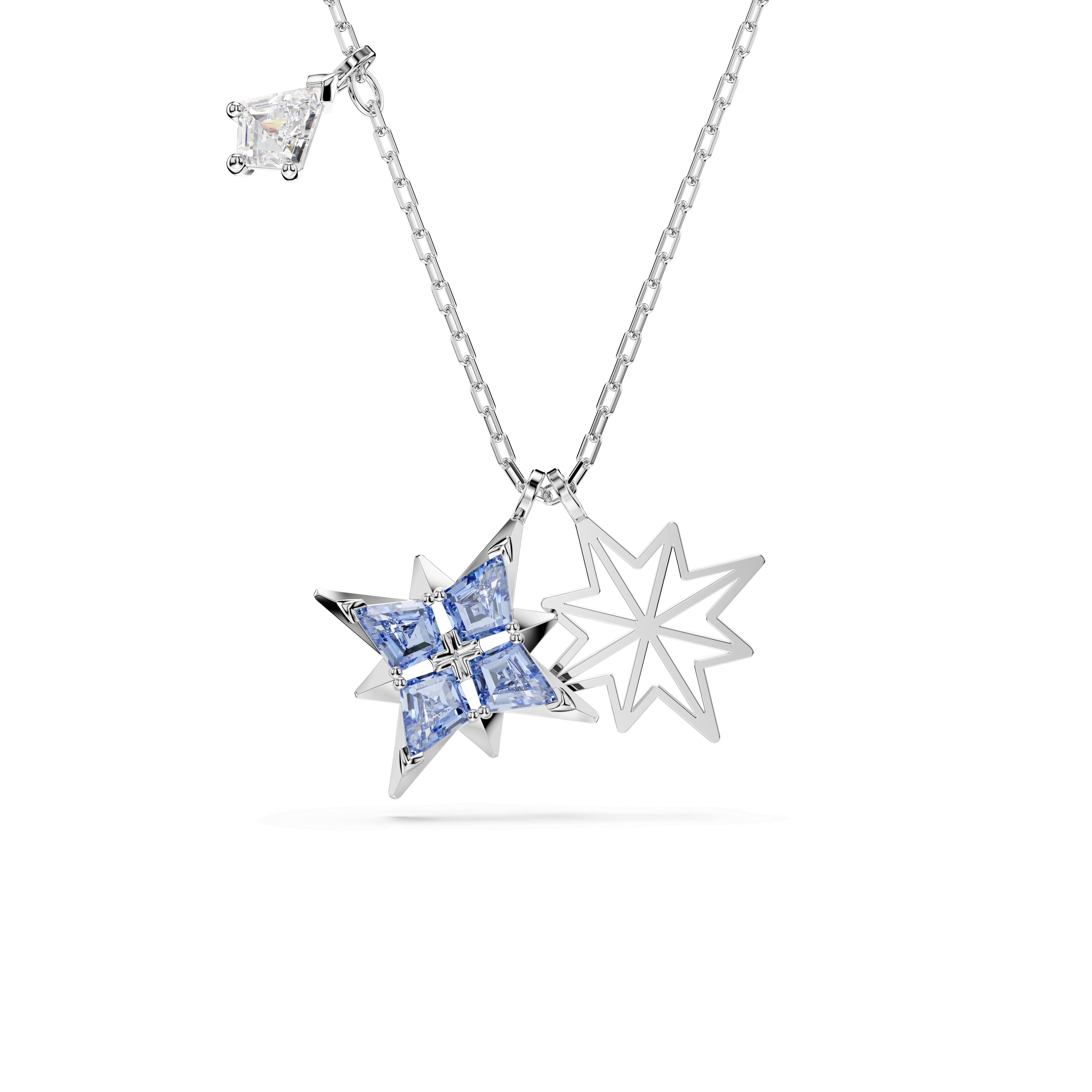 Swarovski Symbolica pendant, Star, Blue, Rhodium plated — article 5734252