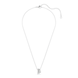 Hyperbola pendant, Round cut, White, Rhodium plated — article 5737064