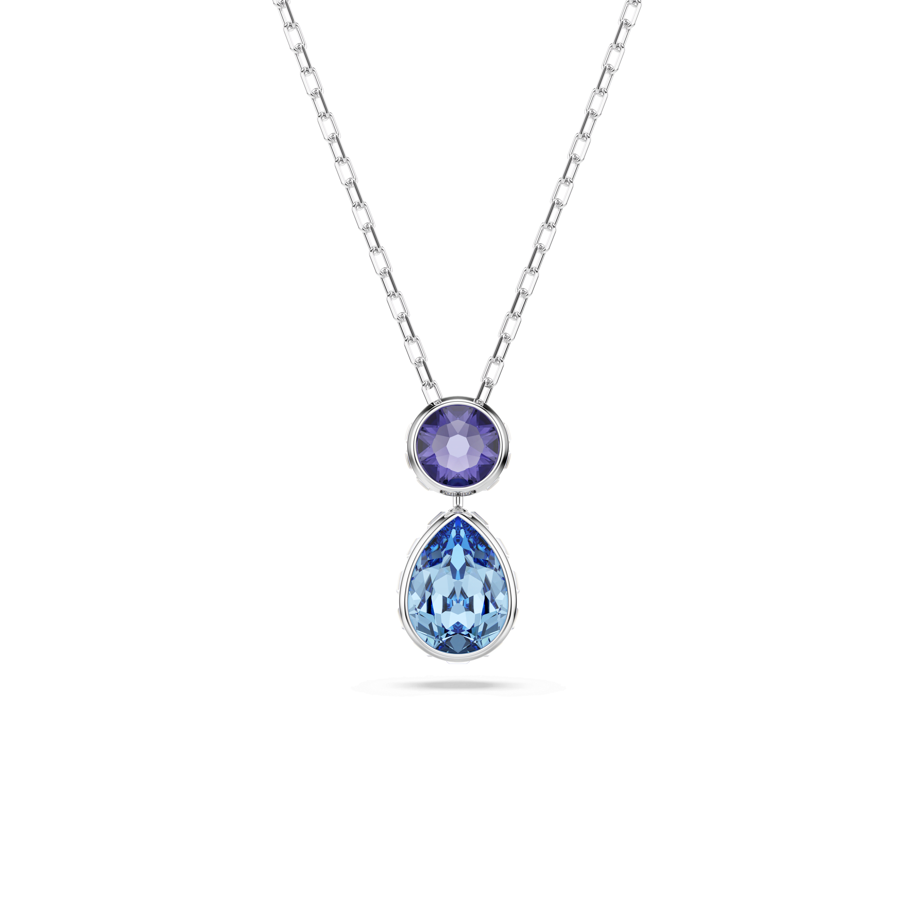 Swarovski Chroma pendant, Mixed cuts, Multicolored, Rhodium plated — article 5738473