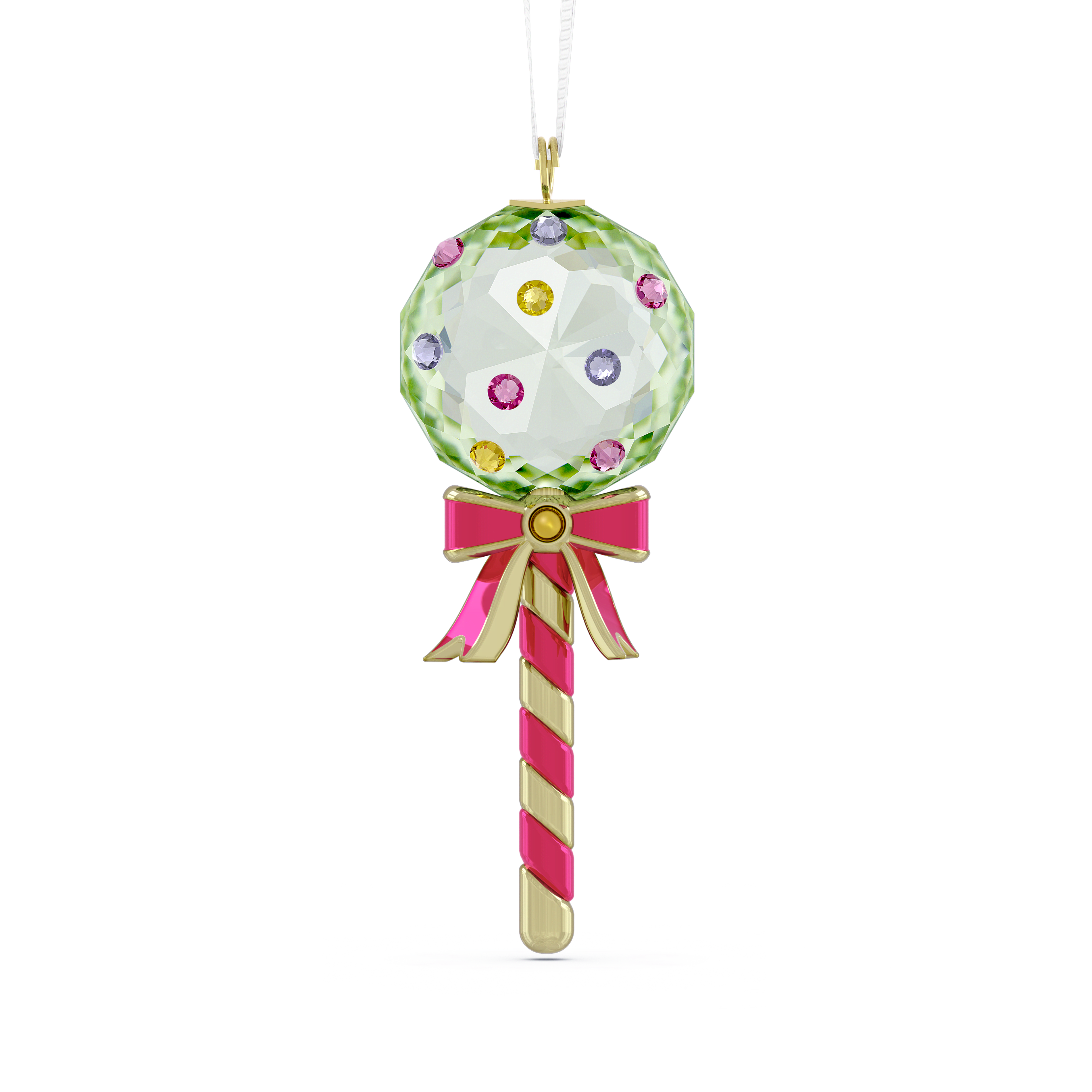 Swarovski Holiday Cheers Dulcis Lollipop Ornament, Green — article 5742104