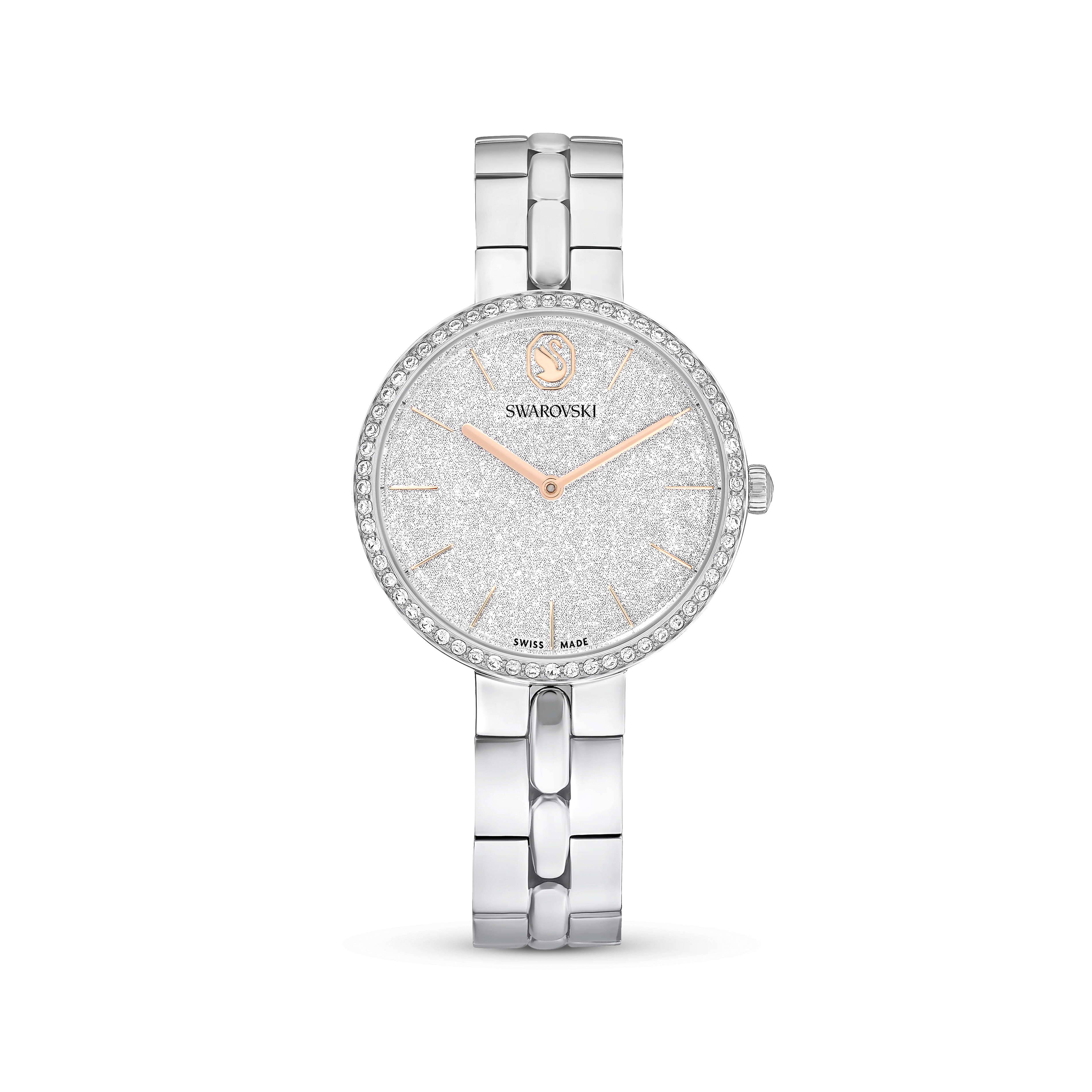 Swarovski Cosmopolitan watch, Swiss Made, Metal bracelet, Silver tone, Stainless steel — article 5742475