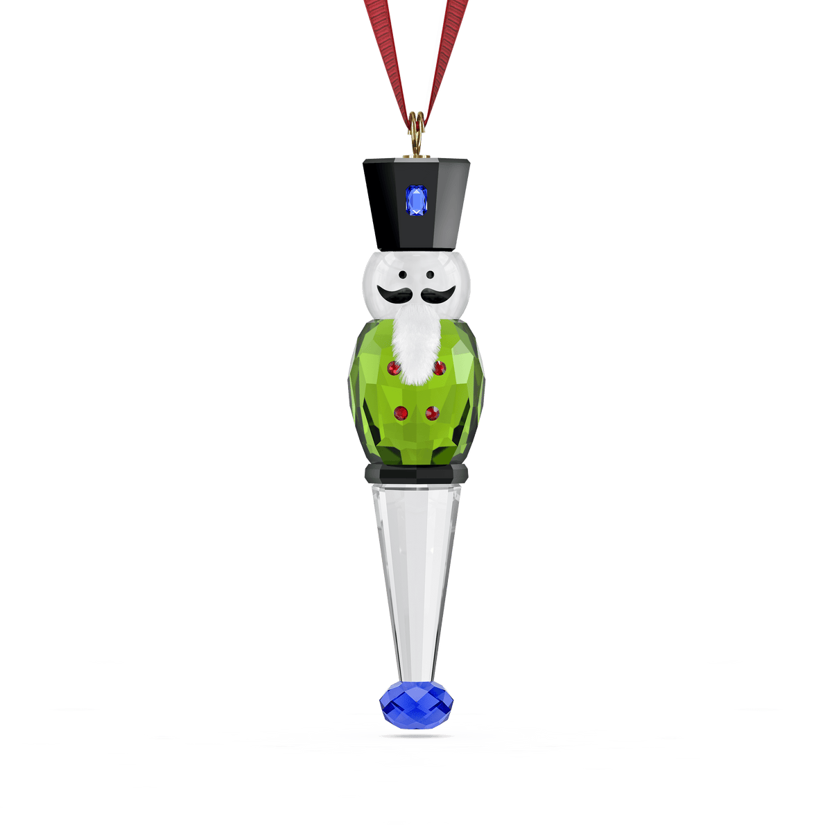 Holiday Cheers Nutcracker Ornament, Green