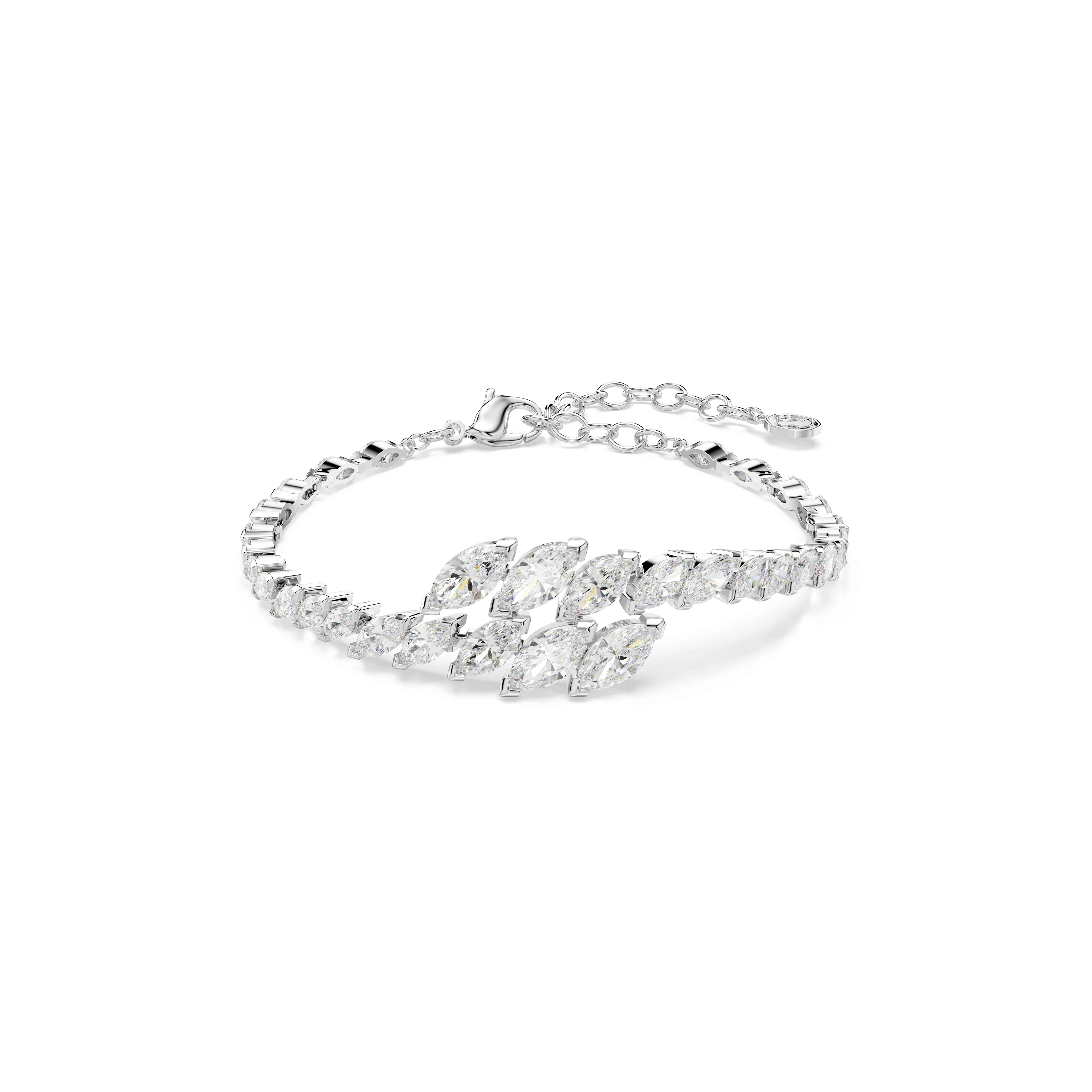 Swarovski Mesmera bracelet, Marquise cut, White, Rhodium plated — article 5748014