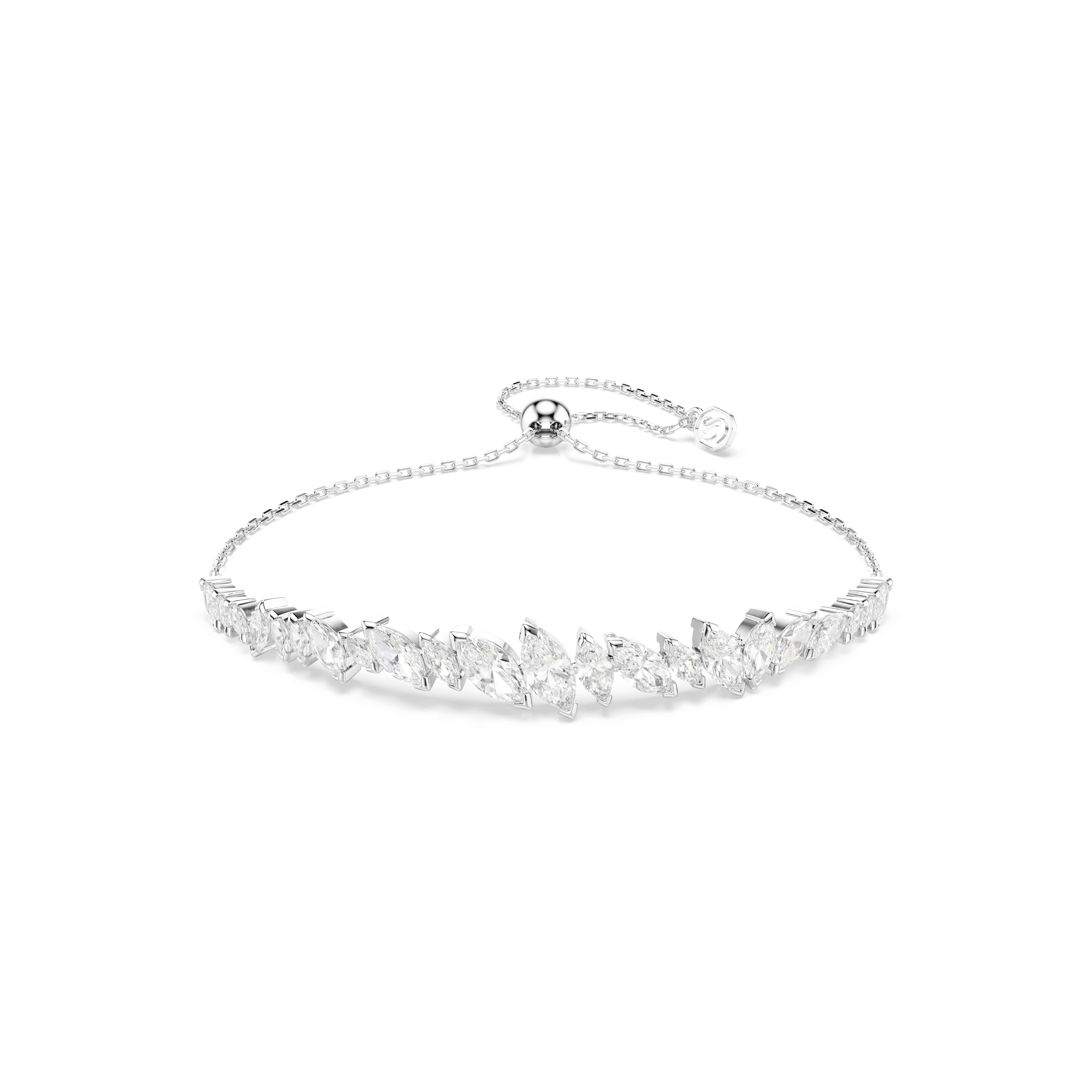Swarovski Mesmera bracelet, Marquise cut, White, Rhodium plated — article 5748650