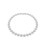 Ariana Grande x Swarovski necklace, Round cut, Flower, White, Rhodium plated — article 5749179