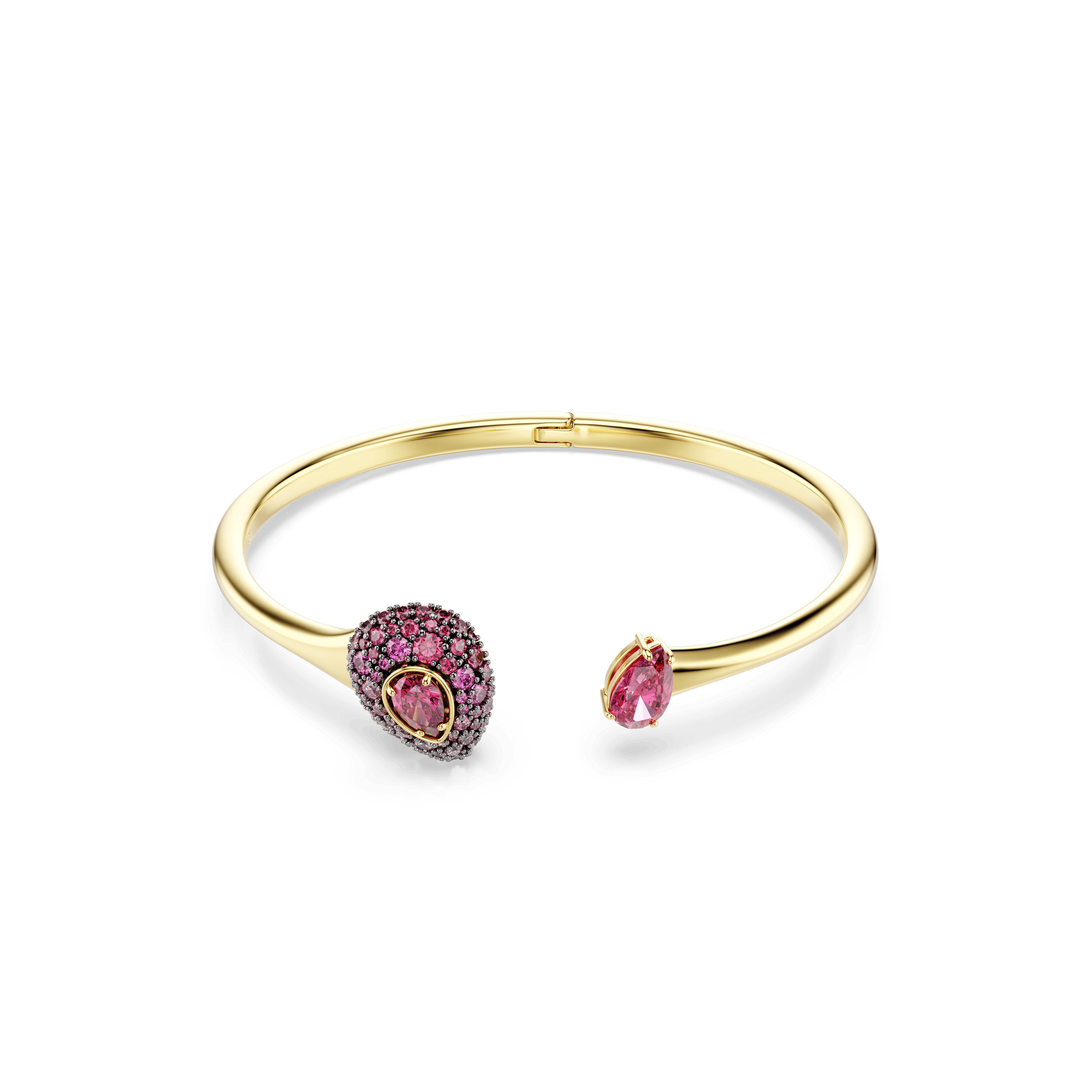 Swarovski Sublima bangle, Pear cut, Red, 18K gold finish — article 5752895