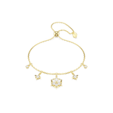 Magic bracelet, Mixed cuts, Snowflake, White, 18K gold finish — article 5757800