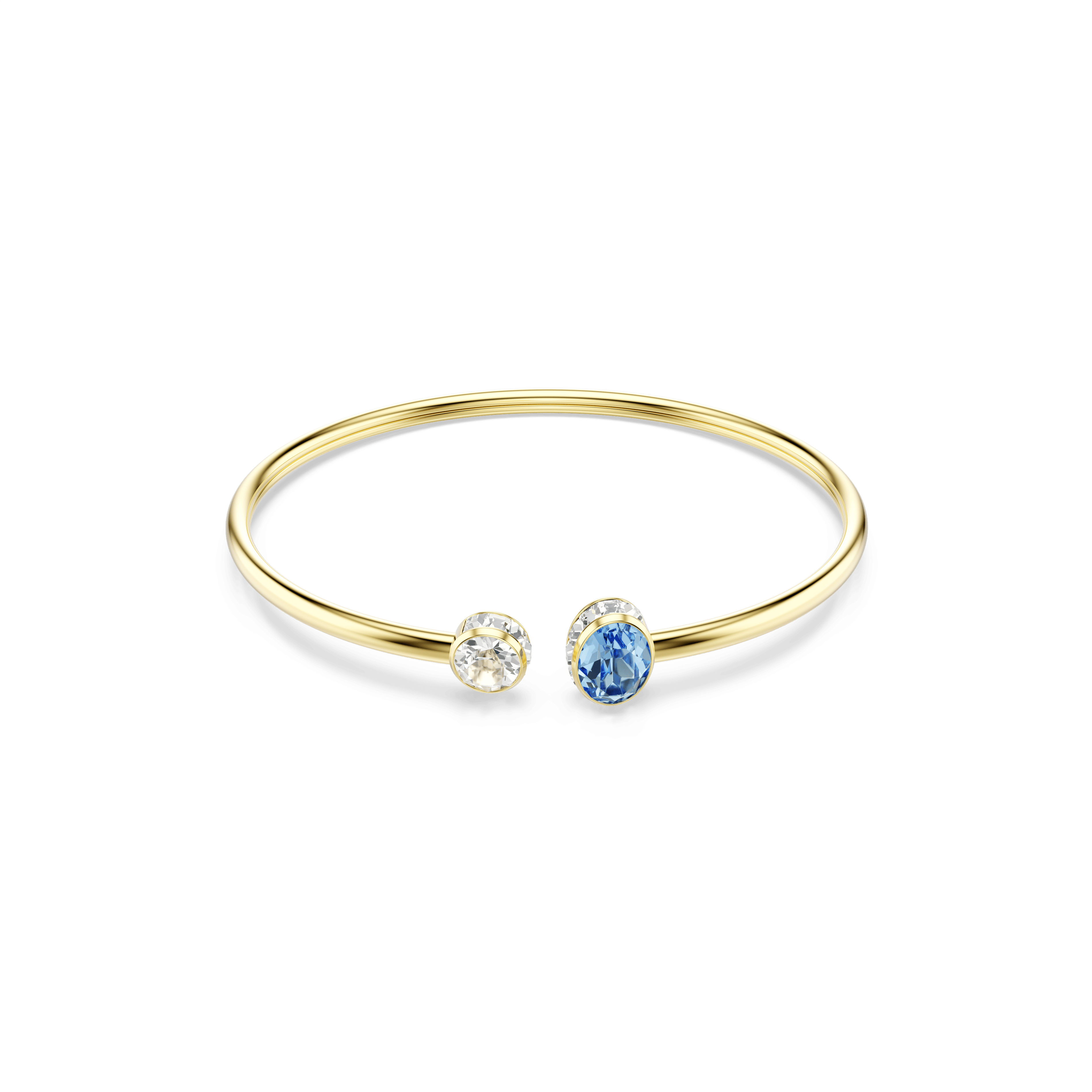 Swarovski Chroma bangle, Mixed cuts, Multicolored, 18K gold finish — article 5757998