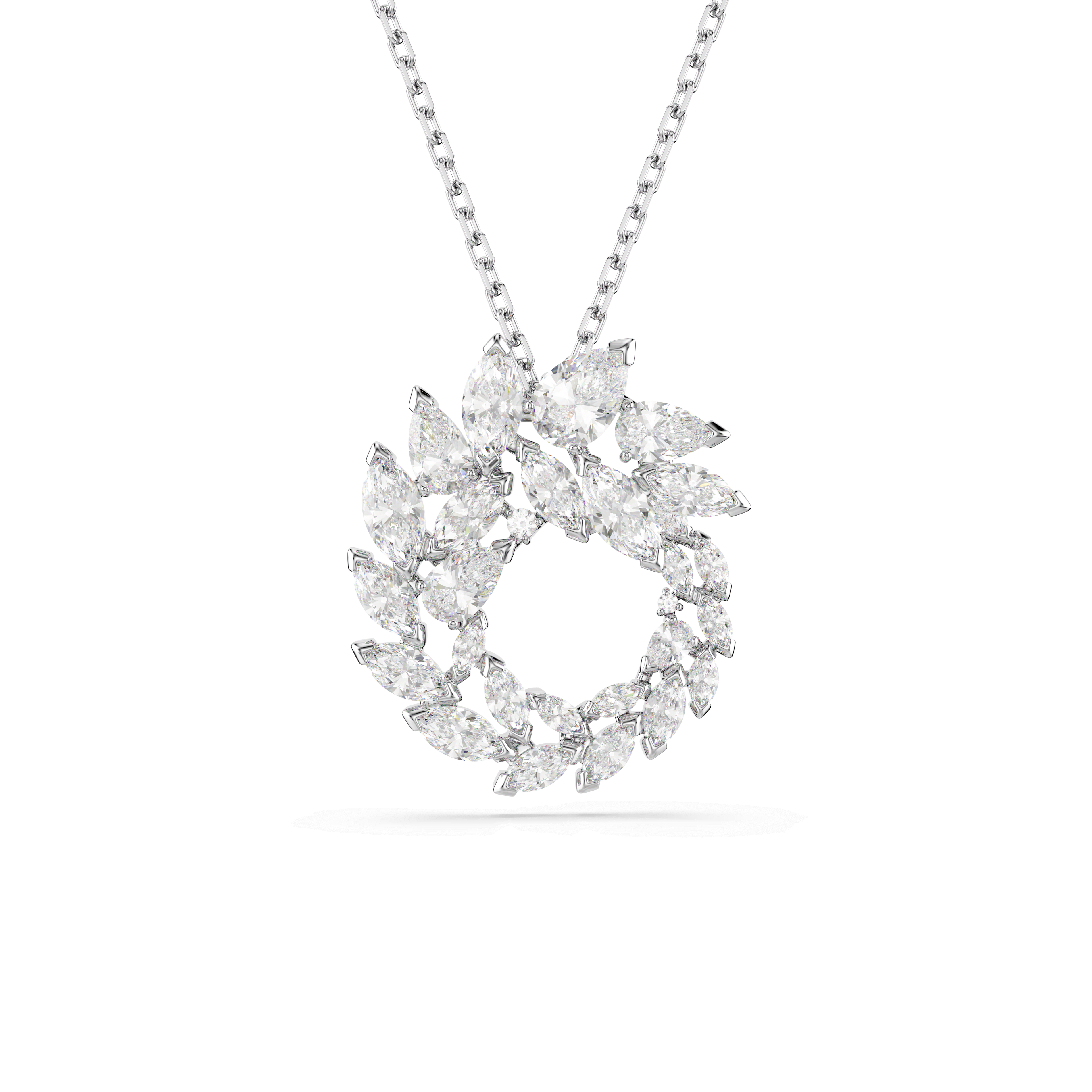 Swarovski Mesmera pendant, Marquise cut, White, Rhodium plated — article 5759837