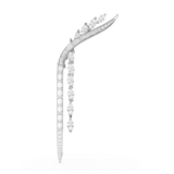 Mesmera brooch, Mixed cuts, White, Rhodium plated — article 5761004
