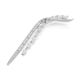 Mesmera brooch, Mixed cuts, White, Rhodium plated — article 5761004