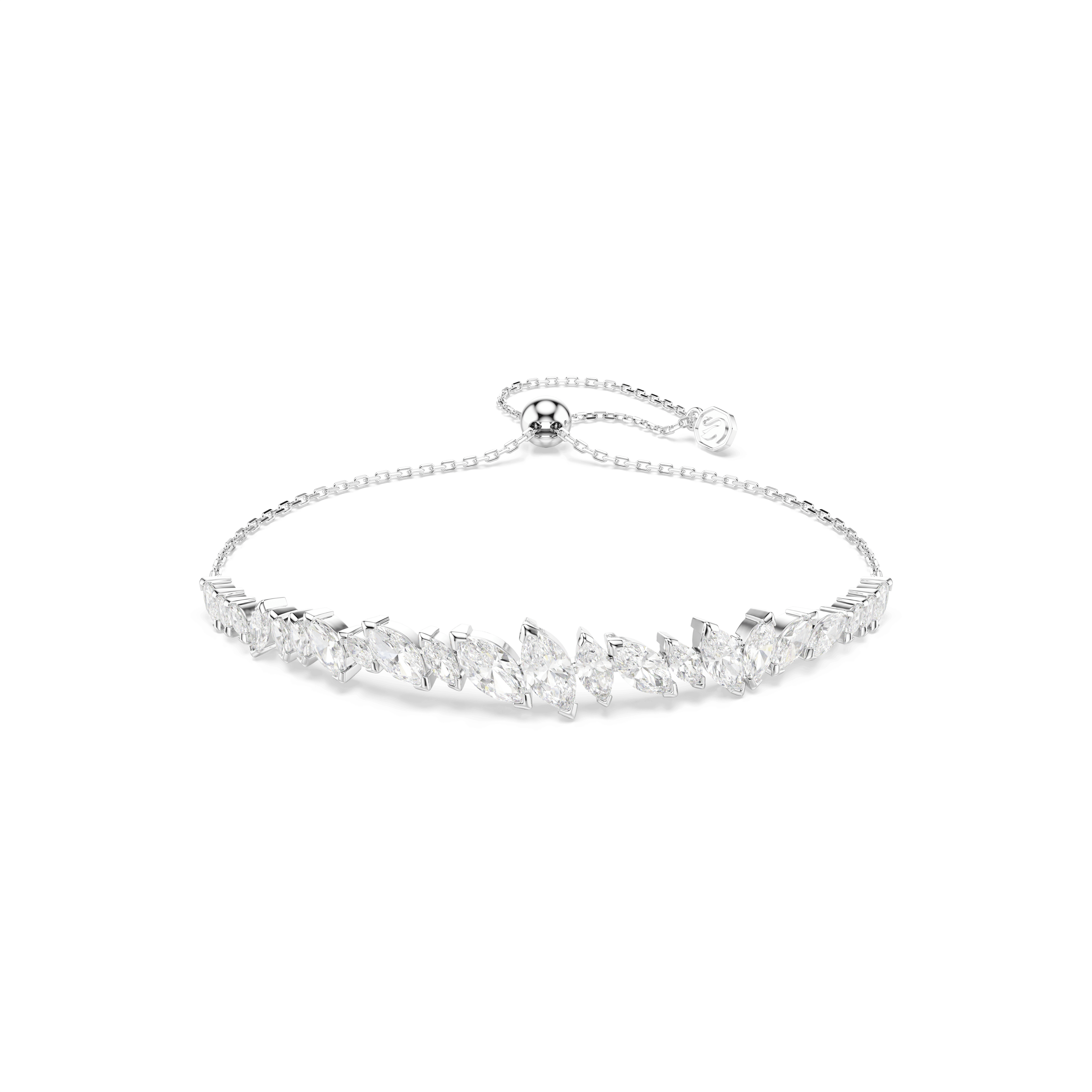 Swarovski Mesmera bracelet, Marquise cut, White, Rhodium plated — article 5762399