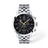 Black dial · Grey bracelet