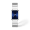 Blue dial · Grey bracelet