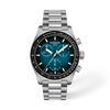 Blue gradient dial · Grey bracelet