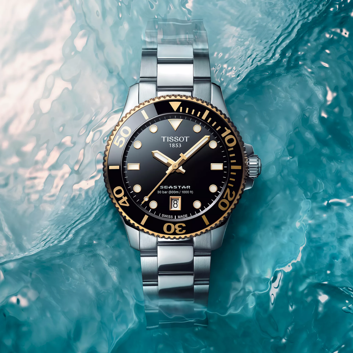 Tissot Seastar 1000 36mm T120.210.21.051.00 — detail view