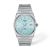 Ice blue dial · Grey bracelet — T137.407.11.351.00