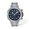 Blue dial · Grey bracelet