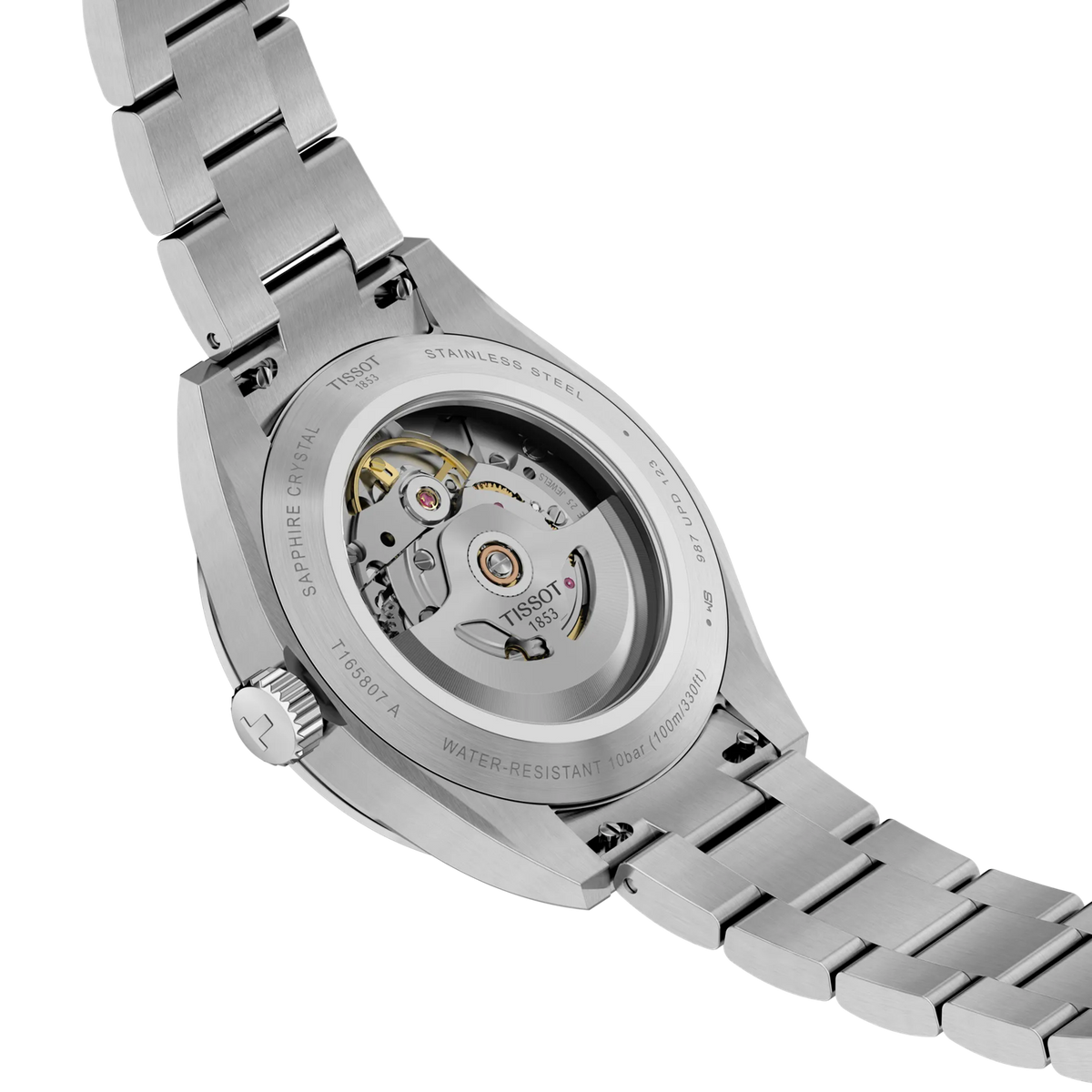 Tissot Gentleman 38mm T165.807.11.091.00 — detail view