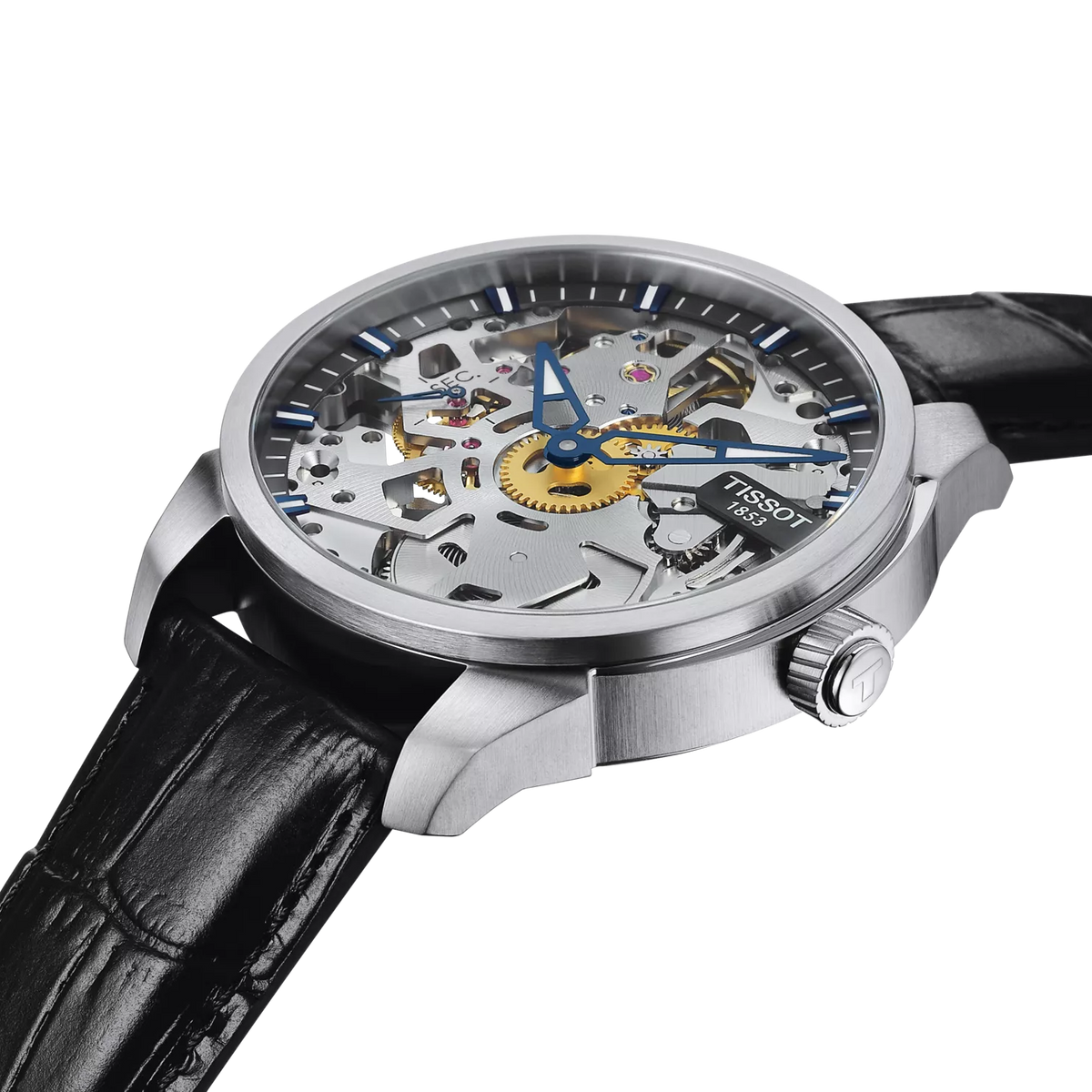 Tissot T-Complication Skeleton 43mm T070.405.16.411.00 — detail view