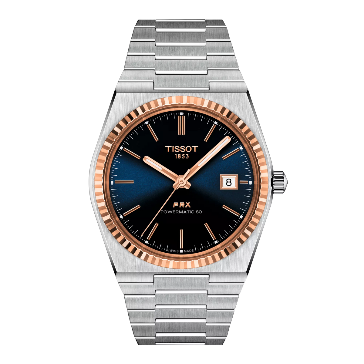 Tissot PRX Gold 40mm T931.407.41.041.00 — detail view