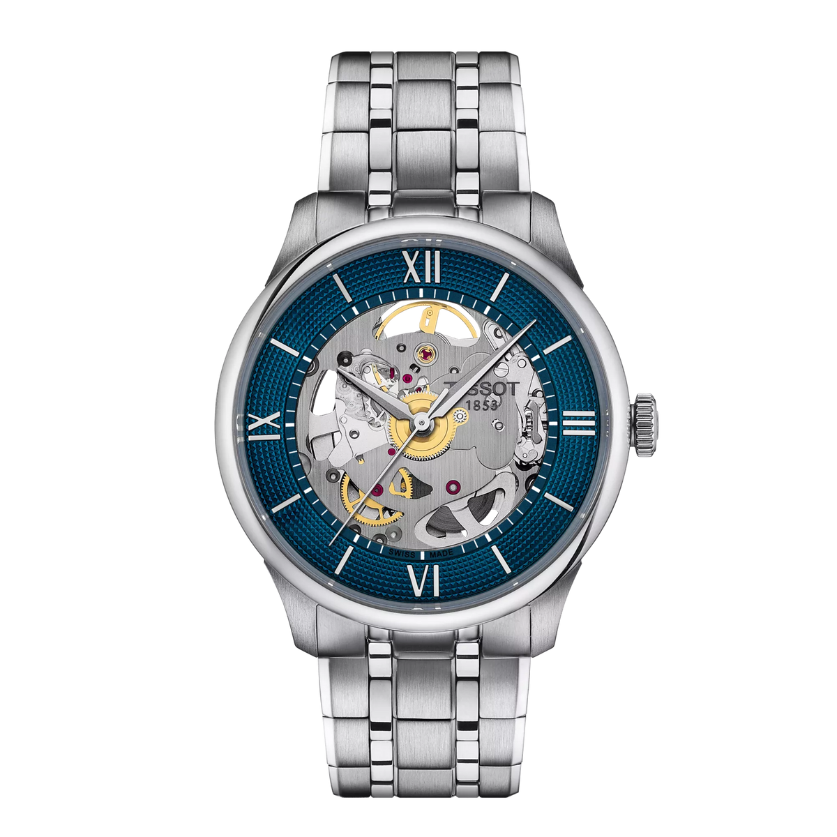 Tissot Chemin des Tourelles Skeleton 39mm T139.836.11.048.00 — detail view