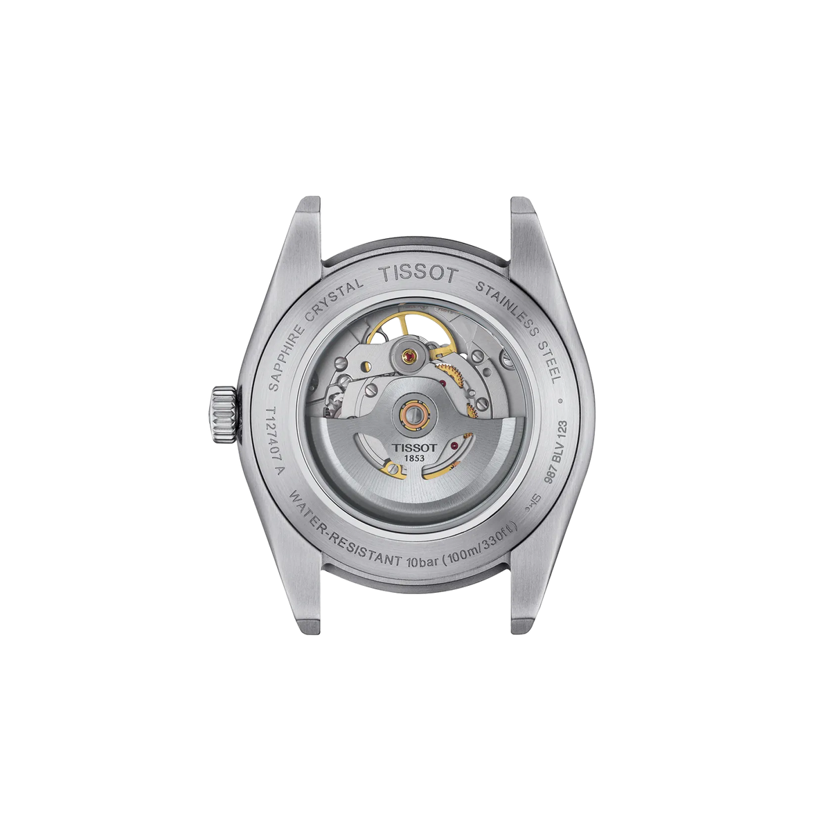 Tissot Gentleman Open Heart 40mm T127.407.11.031.01 — detail view