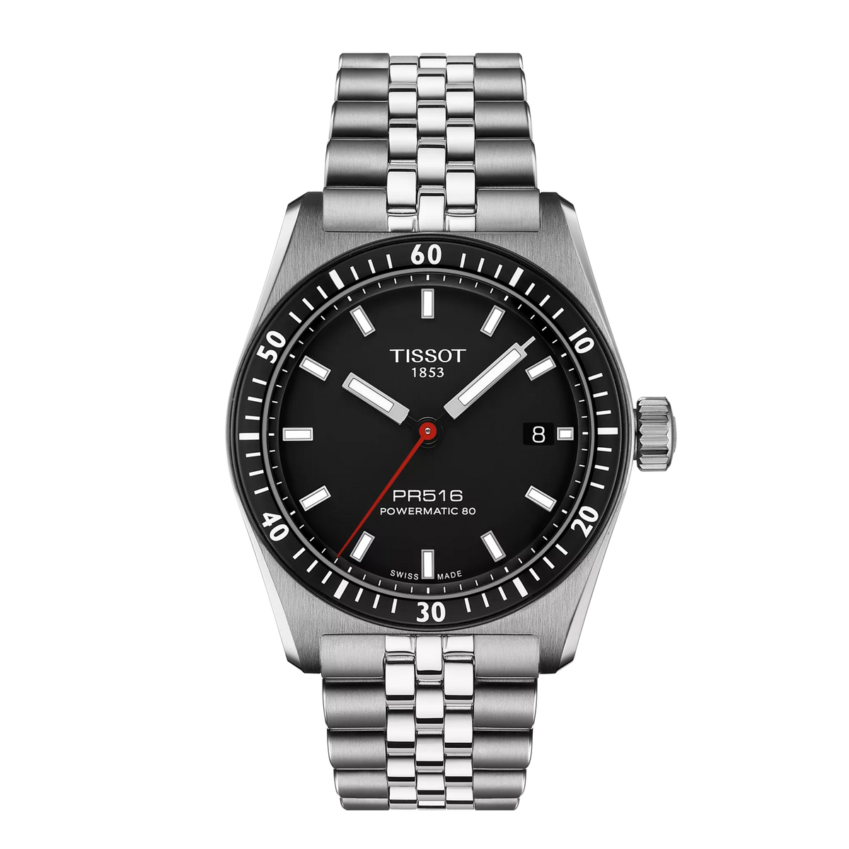 Tissot PR516 38mm T149.407.11.051.00 — detail view