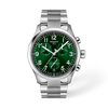 Green dial · Grey bracelet