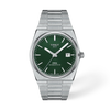 Green dial · Grey bracelet