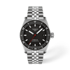 Black dial · Grey bracelet