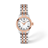 White dial · Grey and Rose Gold bracelet