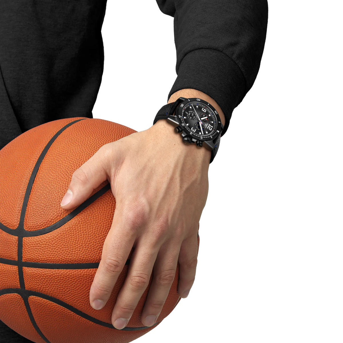 Tissot Supersport NBA Special Edition 45.5mm T125.617.37.067.00 — detail view