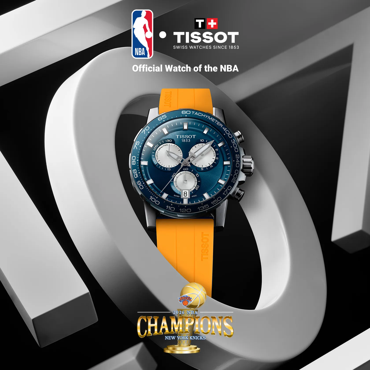 Tissot Supersport New York Knicks NBA 2026 Championship Special Edition T125.617.11.041.01 — detail view