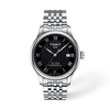 Black dial · Grey bracelet