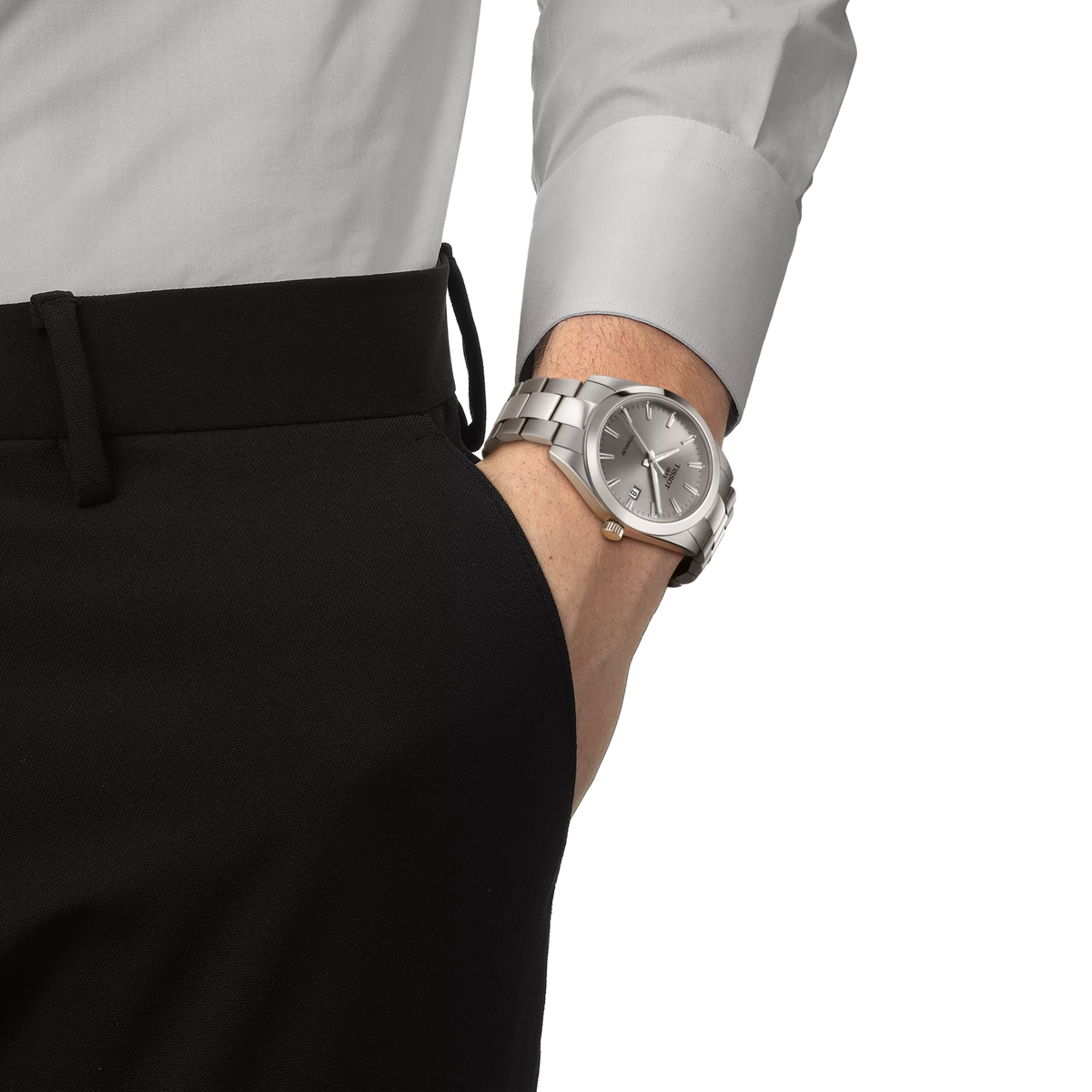 Tissot Gentleman 40mm T127.410.44.081.00 — detail view