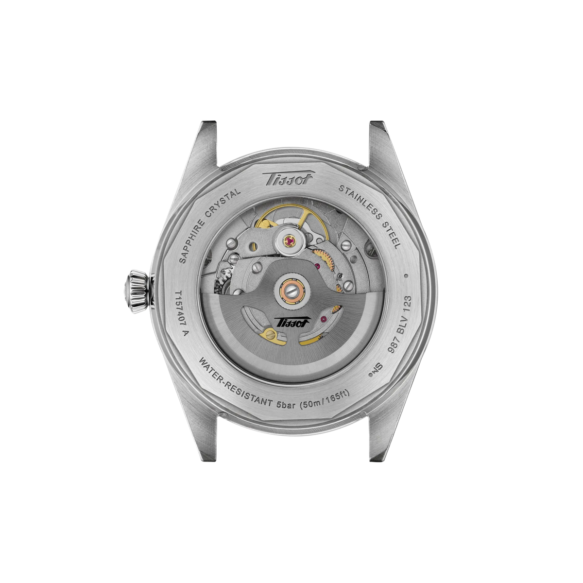 Tissot Visodate 39mm T157.407.16.031.00 — detail view