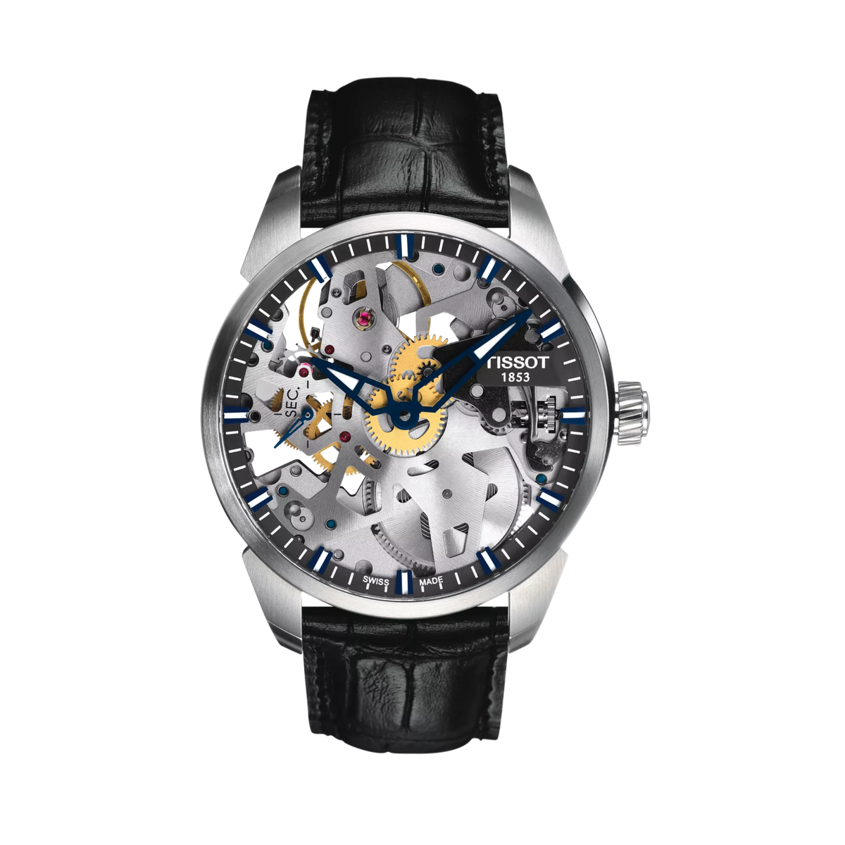 Tissot T-Complication Skeleton 43mm T070.405.16.411.00 — detail view