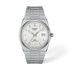 White mother-of-pearl dial · Grey bracelet
