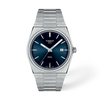 Blue dial · Grey bracelet