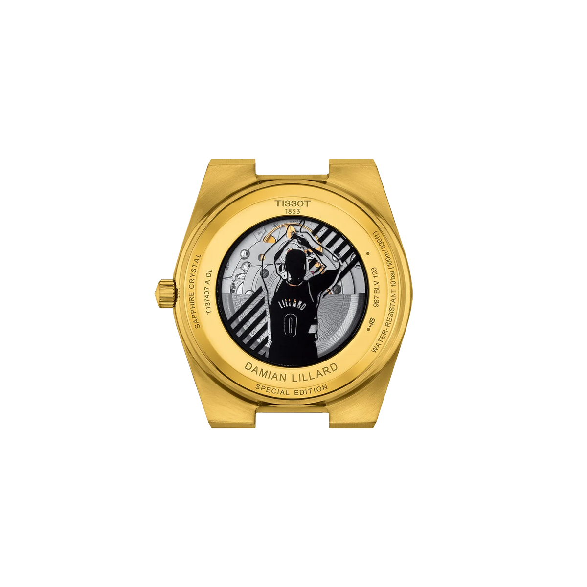 Tissot PRX Damian Lillard Special Edition 40mm T137.407.33.051.00 — detail view