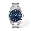 Blue dial · Grey bracelet