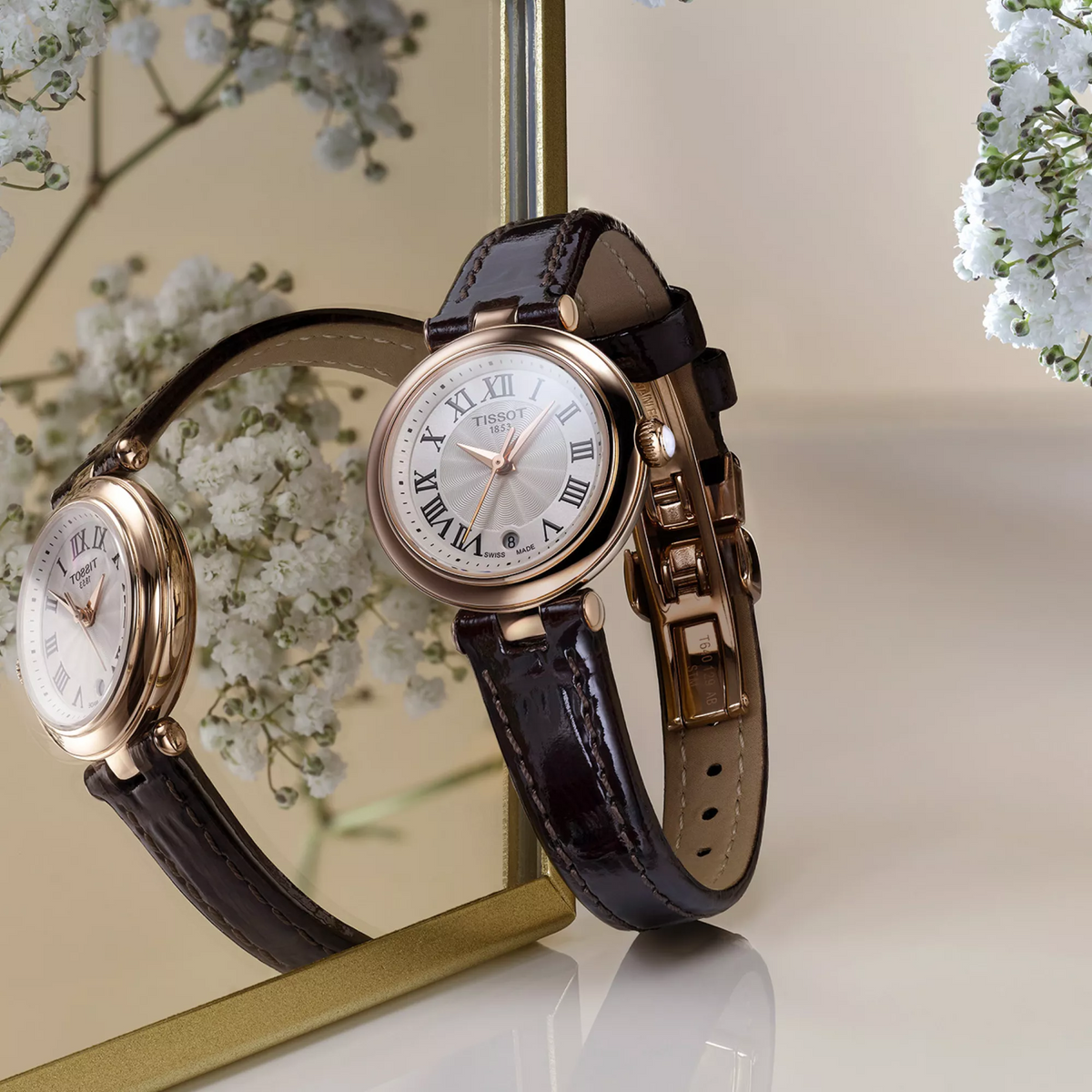 Tissot Bellissima 26mm T126.010.36.013.00 — detail view